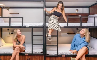 6인용 도미토리 침대 — Mad Monkey Hanoi Hostel